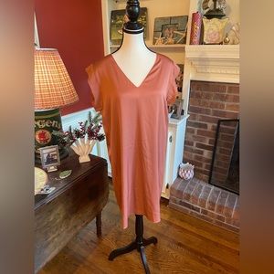 VINCE Dress, NWT, Size 10, Salmon Color, Silk